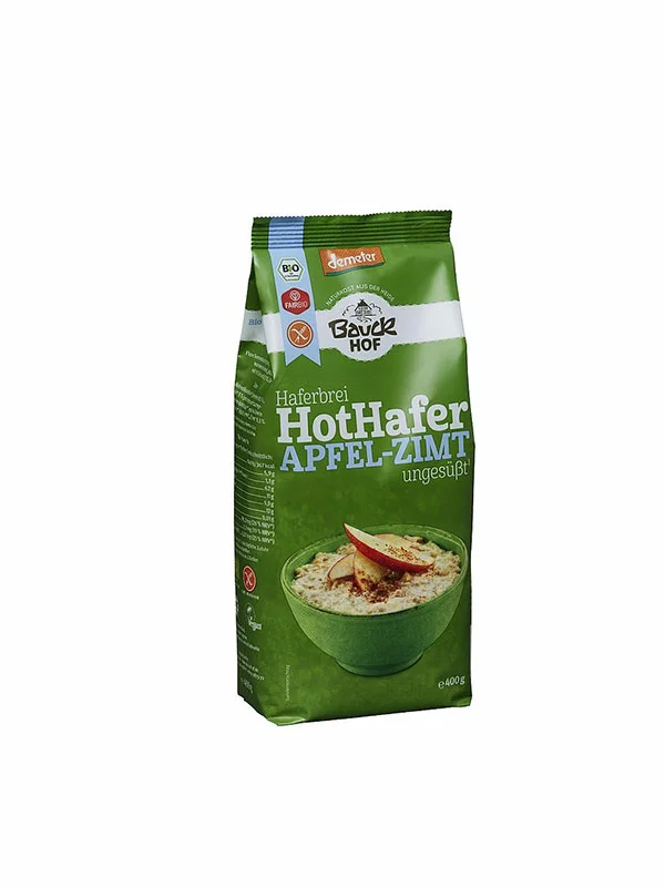 Apple & Cinnamon Oatmeal Gluten Free - Organic 400g Bauck Mühle
