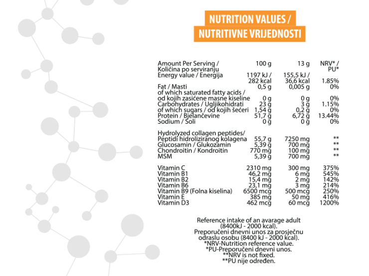 Nutrigold Mr. Joint Complex Recovery Dietary Supplement - Orange 390g Nutrigold