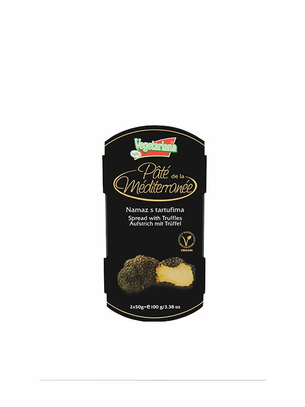 Vegetariana vegan spread with truffles in a 100g packaging