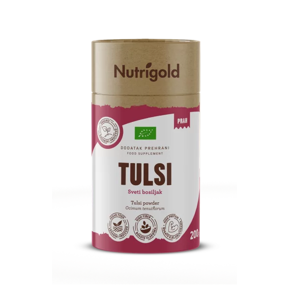 Nutrigold anise powder in a transparent plastic bag of 200 grams