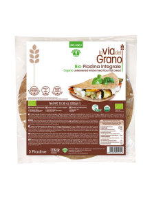 Probios organic whole grain wheat piadina in a packaging of 300g
