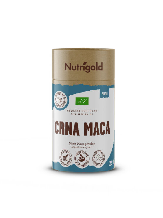Nutrigold organic maca powder in a packaging of 250g