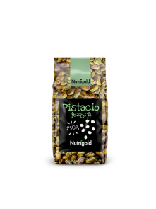 Nutrigold pistachio kernels in a transparent packaging of 250g