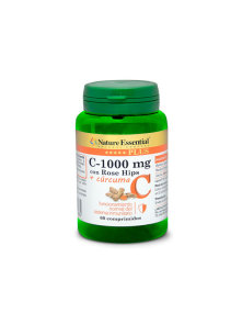 Vitamin C 1000mg + Turmeric - 60 Tablets Nature Essential