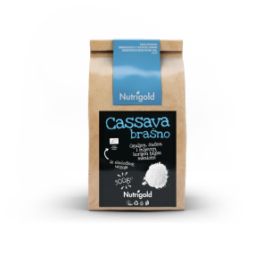 Nutrigold organic cassava flour in a packaging of 500g