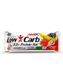 Low Carb 33% Protein Bar - Strawberry & Banana 60g Amix