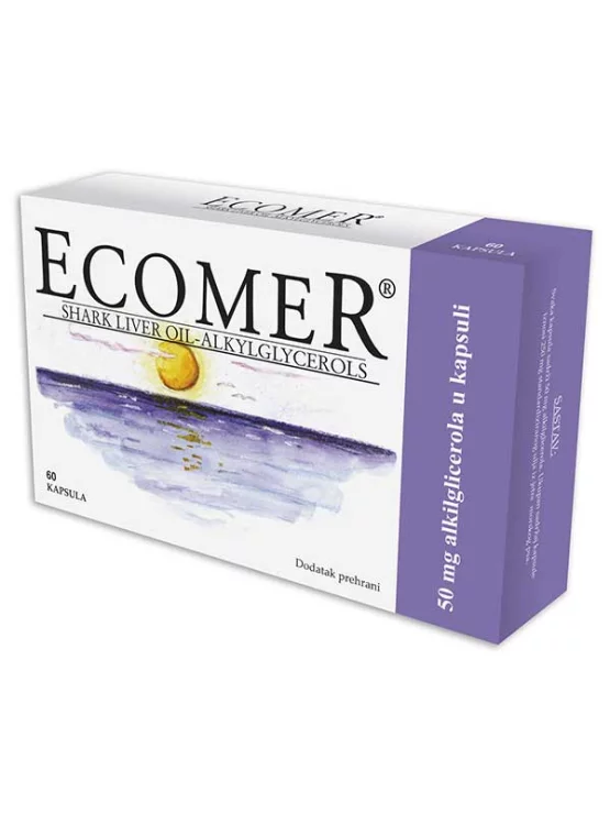 Capsules, shark liver oil 60x250mg