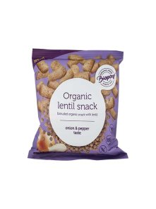 Extruded Lentil Snack Pepper and Onion - 60g Organic Biopont