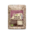 Nutrigold organic buckwheat flakes in a transparent packaging of 500g