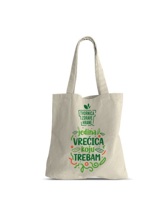 Long Handle Canvas Bag - Healthy Food Factory