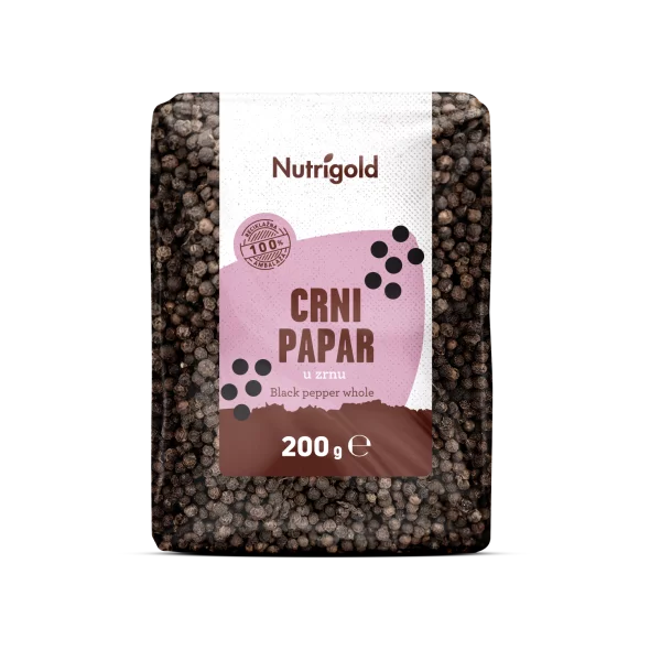 Black Peppercorns 200g Nutrigold