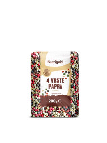 Nutrigold four peppercorn blend in a packaging of 200g