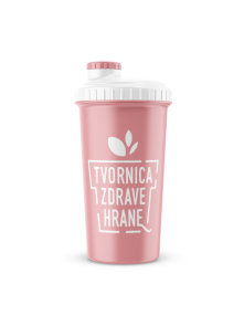 Nutrigold plastic pink shaker with white lid of 700ml
