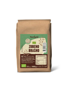 Nutrigold organic oat flour in a packaging of 1000g