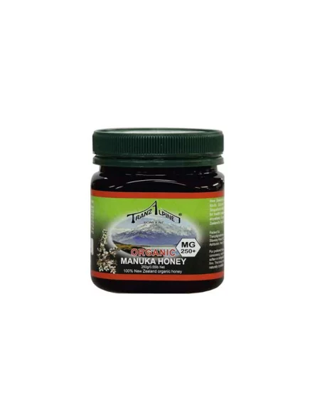 TranzAlpine manuka honey in a plastic jar of 250g