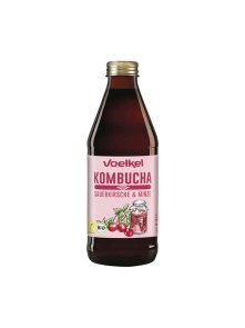 Kombucha Cherry & Mint Drink - Organic 0,33l Voelkel