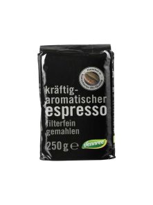 Roasted Espresso Coffee - Ground Organic 250g Dennree