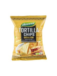 Tortilla Chips Salted - Organic 125g Dennnree