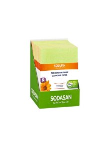 Sodasan eco sponge clothes in a packaging of 2 pieces