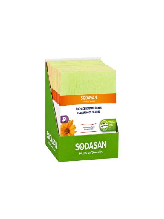 Sodasan eco sponge clothes in a packaging of 2 pieces