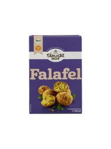 BauckHof organic gluten free falafel mix in a cardboard packaging of 160g