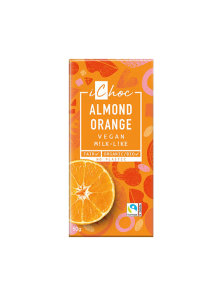 Vegan Chocolate Almond & Orange - Organic 80g iChoc