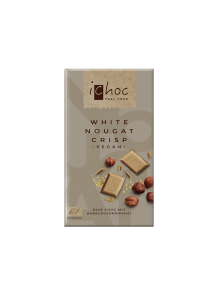 Vegan Nougat Crisp White Chocolate - Organic 80g iChoc