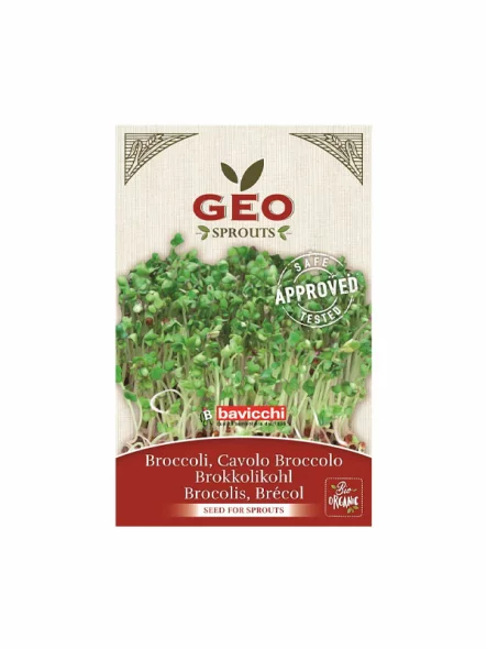 Broccoli Seed for Sprouts - Organic 13g Geo