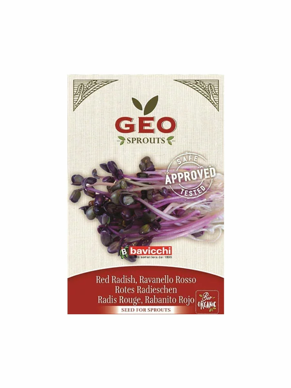 Geo Sjemenke Crvene rotkvice za klijanje - Organske u vrečici od 15g
