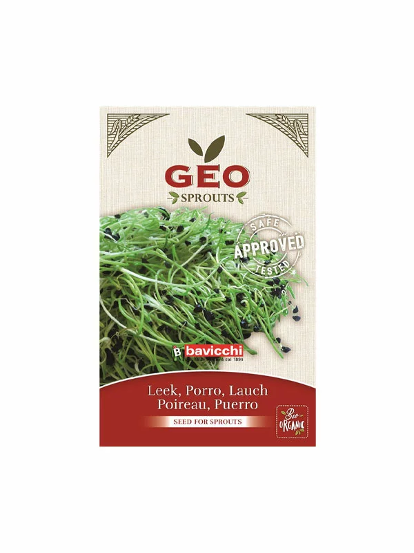 Leek Seed for Sprouts - Organic 6g Geo