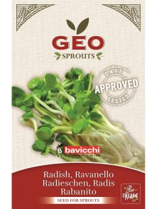 Radish Seed for Sprouts - Organic 26g Geo