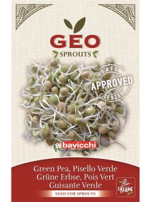 Green Pea Seed for Sprouts - Organic 90g Geo