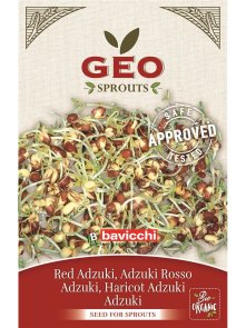 Adzuki Seed for Sprouts - Organic 90g Geo