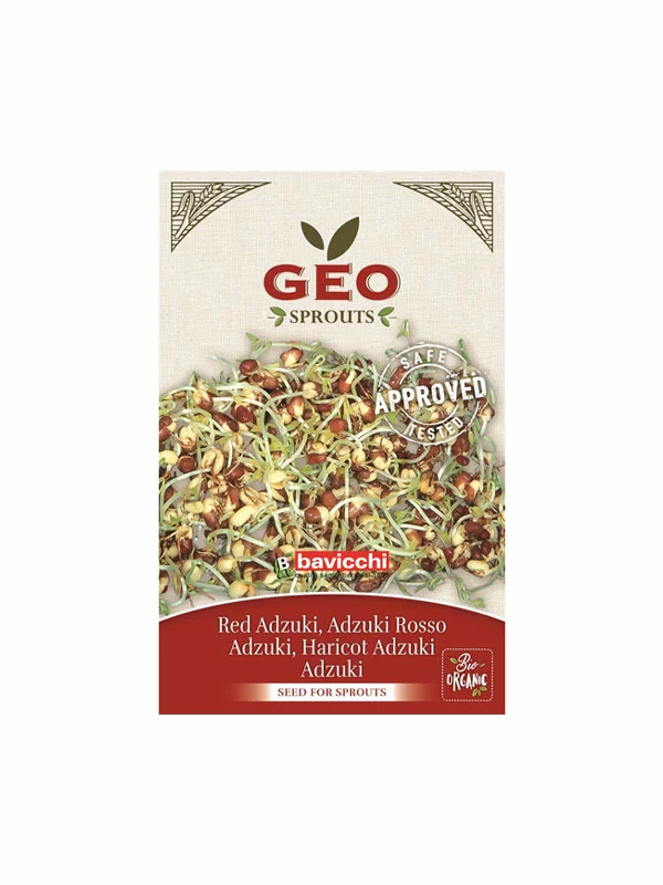Adzuki Seed for Sprouts - Organic 90g Geo