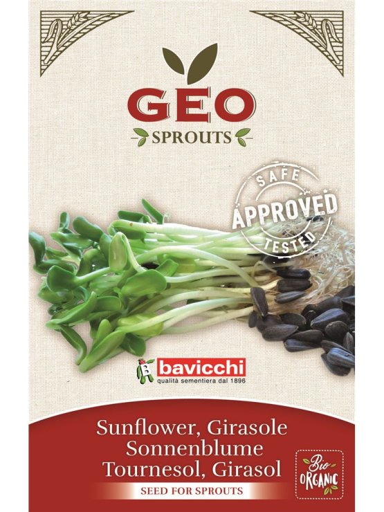 Sunflower Seed for Sprouts Organic 80g Geo