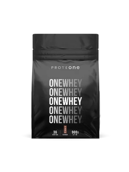 ProteONE double chocolate whey protein in a 900g packaging