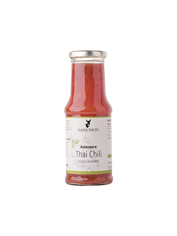 Sanchon Thai Sweet Chilli umak  - Organski u staklenoj boci od 210ml