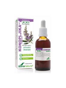 Soria Natural chaste tree (vitex) drops in a 50ml glass bottle with a dropper