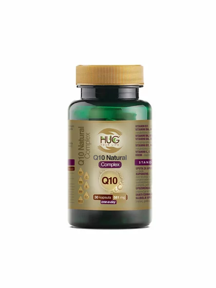 Q10 Natural Complex Capsules 30 x 581mg - Hug Your Life
