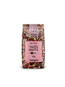 Nutrigold organic fruit power mix in a transparent packaging of 60g