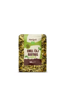 Nutrigold organic chill rooibos relax tea in a packaging of 60g