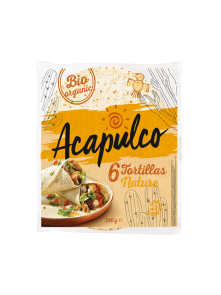 Tortilla Wraps 6 Pack - Organic 240g Acapulco