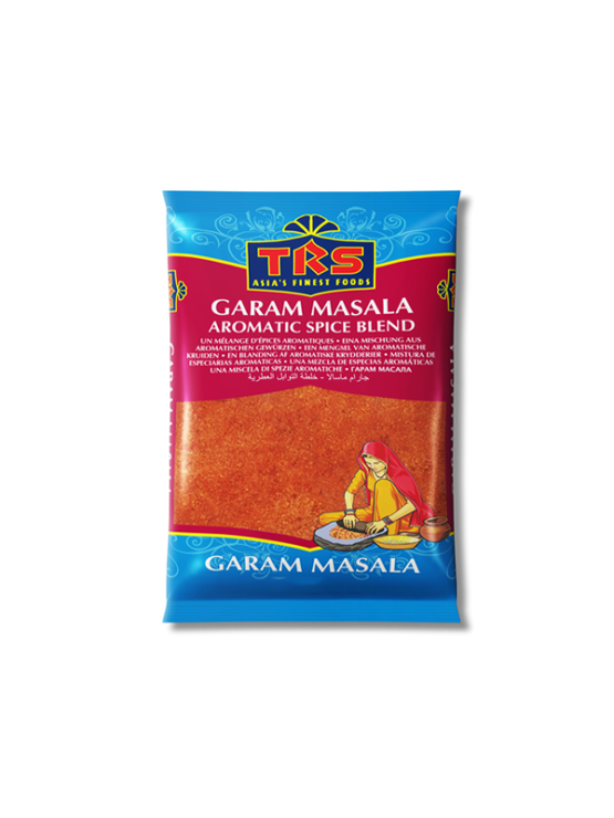 TRS Garam Masala aromatic spice blend in a bag of 100g