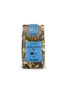 Nutrigold mintastic tea with apple and mint in a transparent packaging of 60g