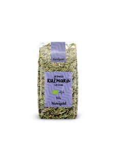 Nutrigold organic chopped rosemary in a transparent packaging of 50g