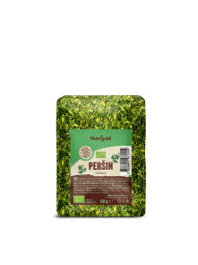 Nutrigold organic chopped parsley in a transparent packaging of 50g