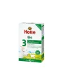 Holle organic follow on goat's milk powder in a rectangular cardboard packaging of 600g