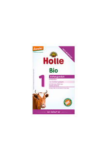 Holle infant formula 1 in cardboard rectangular box