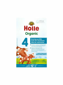 Holle infant follow on formula 4 in cardboard rectangular box