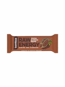Raw Energy Bar - Cocoa & Cocoa Beans 50g Bombus
